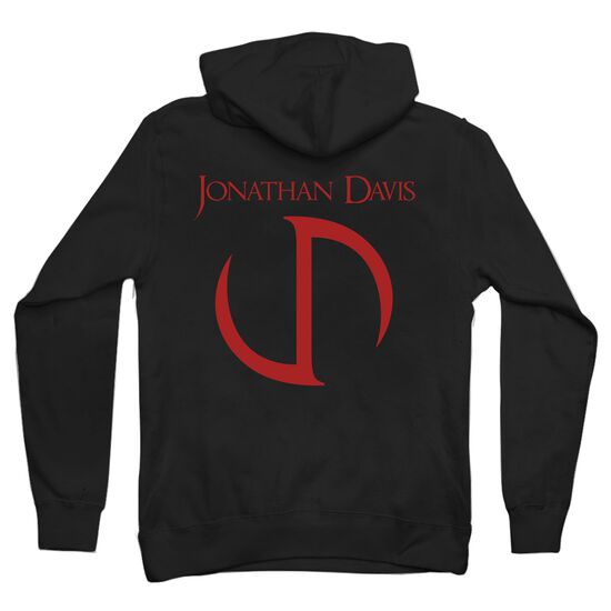 JD Red Logo Zip Hoodie