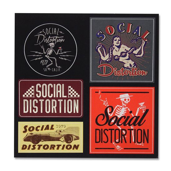 Social Distortion Sticker Set